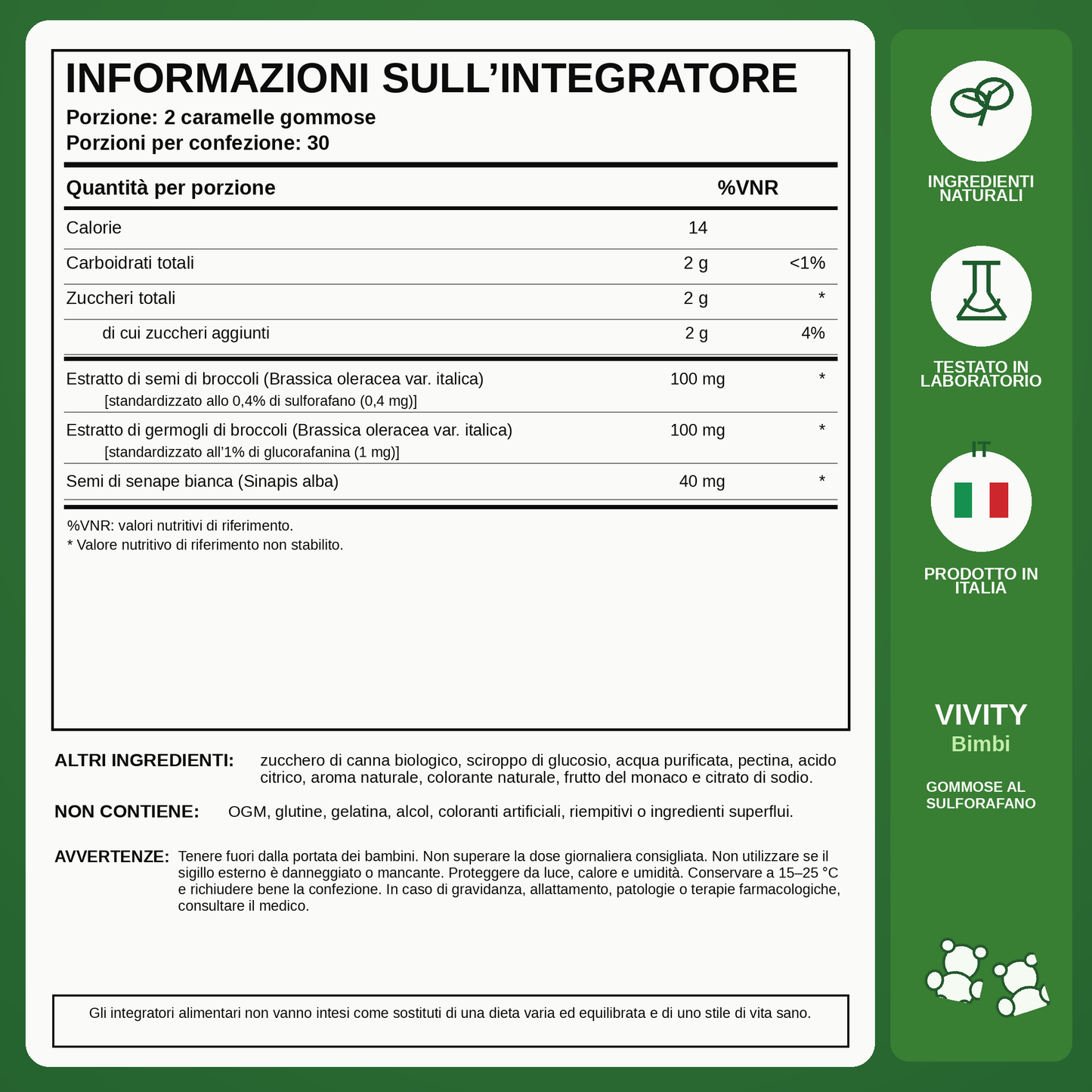 VIVITY™ Caramelle Gommose per Bambini